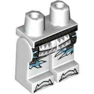 LEGO® los onderdeel Benen met Motief Wit 970c00pb0988