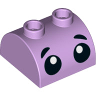 LEGO® onderdeel Dakpan Gebogen met Motief Lavendel 30165pb04
