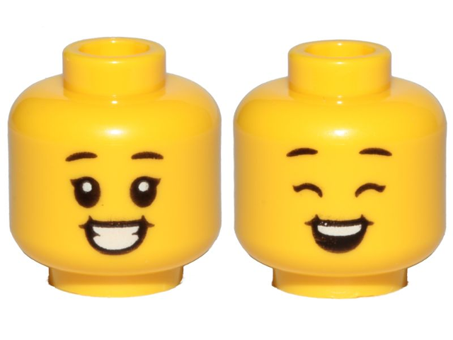 LEGO® los onderdeel Hoofd in kleur Geel 3626cpb2380