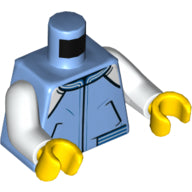 Plaatje in Gallery viewer laden, LEGO® onderdeel Lijf met Motief Medium Blauw 973pb3543c01