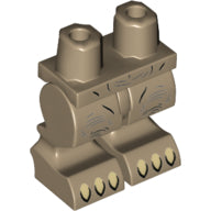 LEGO® Benen met Motief Donker Geelbruin 970cf00pb04