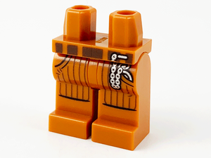 LEGO® onderdeel Benen met Motief Donker Oranje 970c00pb1074