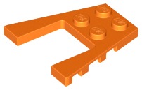 Plaatje in Gallery viewer laden, LEGO® los onderdeel Wig Plaat in kleur Oranje 43719