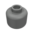 LEGO® los onderdeel Hoofd in kleur Parel Donkergrijs 3626c