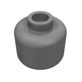 LEGO® los onderdeel Hoofd in kleur Parel Donkergrijs 3626c