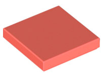 LEGO® los onderdeel Tegel Algemeen in kleur Koraal 3068b
