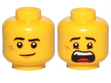 Plaatje in Gallery viewer laden, LEGO® los onderdeel Hoofd in kleur Geel 3626cpb2454
