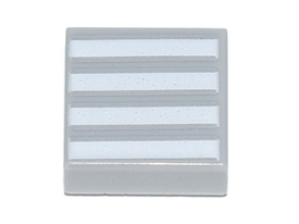 LEGO® Tegel met Motief Licht Blauwachtig Grijs 3070bpb140