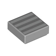 LEGO® Tegel met Motief Licht Blauwachtig Grijs 3070bpb140