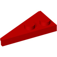 LEGO® los onderdeel Wig Plaat in kleur Rood 65426
