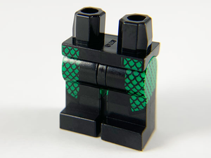 LEGO® los onderdeel Benen met Motief Zwart 970c06pb09