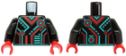LEGO® los onderdeel Lijf met Motief Zwart 973pb3809c01