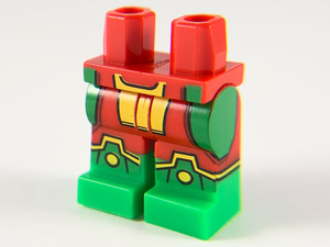 LEGO® los onderdeel Benen met Motief Rood 970c00pb1036