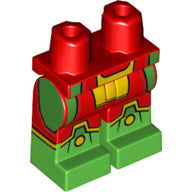 LEGO® los onderdeel Benen met Motief Rood 970c00pb1036