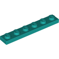 LEGO® los onderdeel Plaat Algemeen Donker Turkoois 3666