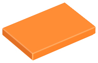 Plaatje in Gallery viewer laden, LEGO® los onderdeel Tegel Algemeen in kleur Oranje 26603