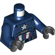 LEGO® los onderdeel Lijf met Motief Donkerblauw 973pb3811c01