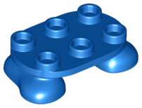 LEGO® los onderdeel Benen Aangepast in kleur Blauw 66859