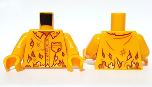 LEGO® Lijf met Motief Helder Licht Oranje 973pb3796c01