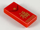 LEGO® los onderdeel Tegel met Motief Rood 3069bpb768