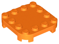Plaatje in Gallery viewer laden, LEGO® los onderdeel Plaat Aangepast in kleur Oranje 66792