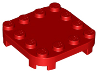 Plaatje in Gallery viewer laden, LEGO® los onderdeel Plaat Aangepast in kleur Rood 66792