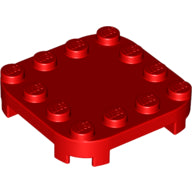 LEGO® los onderdeel Plaat Aangepast in kleur Rood 66792