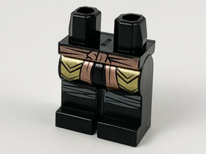 LEGO® los onderdeel Benen met Motief Zwart 970c00pb1109