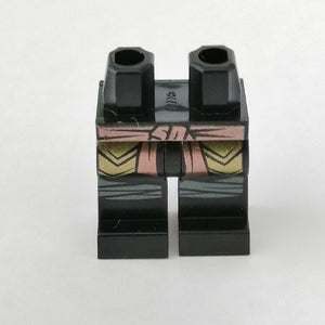 LEGO® los onderdeel Benen met Motief Zwart 970c00pb1109