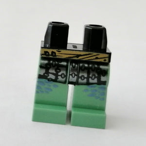 LEGO® los onderdeel Benen met Motief Zwart 970c48pb02