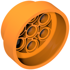 LEGO® los onderdeel Wiel in kleur Oranje 60208