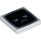 LEGO® los onderdeel Tegel met Motief Wit 3068bpb1400