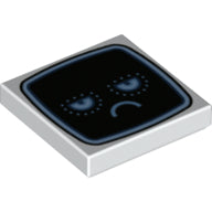 LEGO® los onderdeel Tegel met Motief Wit 3068bpb1400