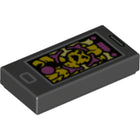 LEGO® los onderdeel Tegel met Motief Zwart 3069bpb0794