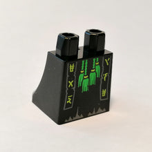 Plaatje in Gallery viewer laden, Onderlichaam, rok met felgroene kwastjes en sjaaluiteinden met limoen Ninjago-logo 'EAD' 'ISE' in Zwart