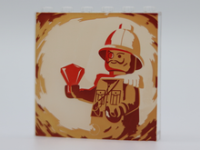 Plaatje in Gallery viewer laden, LEGO® los onderdeel Paneel met Motief Doorzichtig 59349pb177