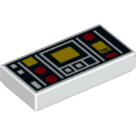 LEGO® los onderdeel Tegel met Motief Wit 3069bpb0785