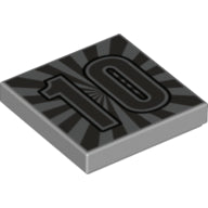 LEGO® Tegel met Motief Licht Blauwachtig Grijs 3068bpb1321