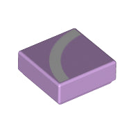 LEGO® los onderdeel Tegel met Motief Lavendel 3070bpb161
