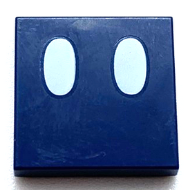 LEGO® los onderdeel Tegel met Motief Donkerblauw 3068bpb1367