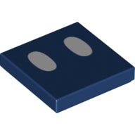 LEGO® los onderdeel Tegel met Motief Donkerblauw 3068bpb1367