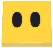 Plaatje in Gallery viewer laden, LEGO® los onderdeel Tegel met Motief Geel 3068bpb1395