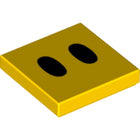 LEGO® los onderdeel Tegel met Motief Geel 3068bpb1395