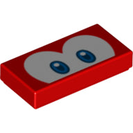 LEGO® los onderdeel Tegel met Motief Rood 3069bpb0813