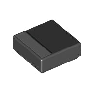 Plaatje in Gallery viewer laden, LEGO® los onderdeel Tegel met Motief Zwart 3070bpb167