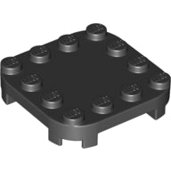 LEGO® los onderdeel Plaat Aangepast in kleur Zwart 66792