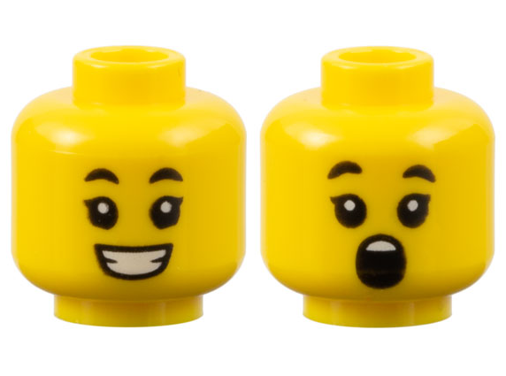 LEGO® los onderdeel Hoofd in kleur Geel 3626cpb2649