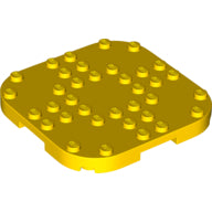 LEGO® los onderdeel Plaat Aangepast in kleur Geel 66790