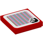 LEGO® los onderdeel Tegel met Motief Rood 3068bpb1382