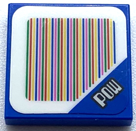 LEGO® los onderdeel Tegel met Motief Blauw 3068bpb1361